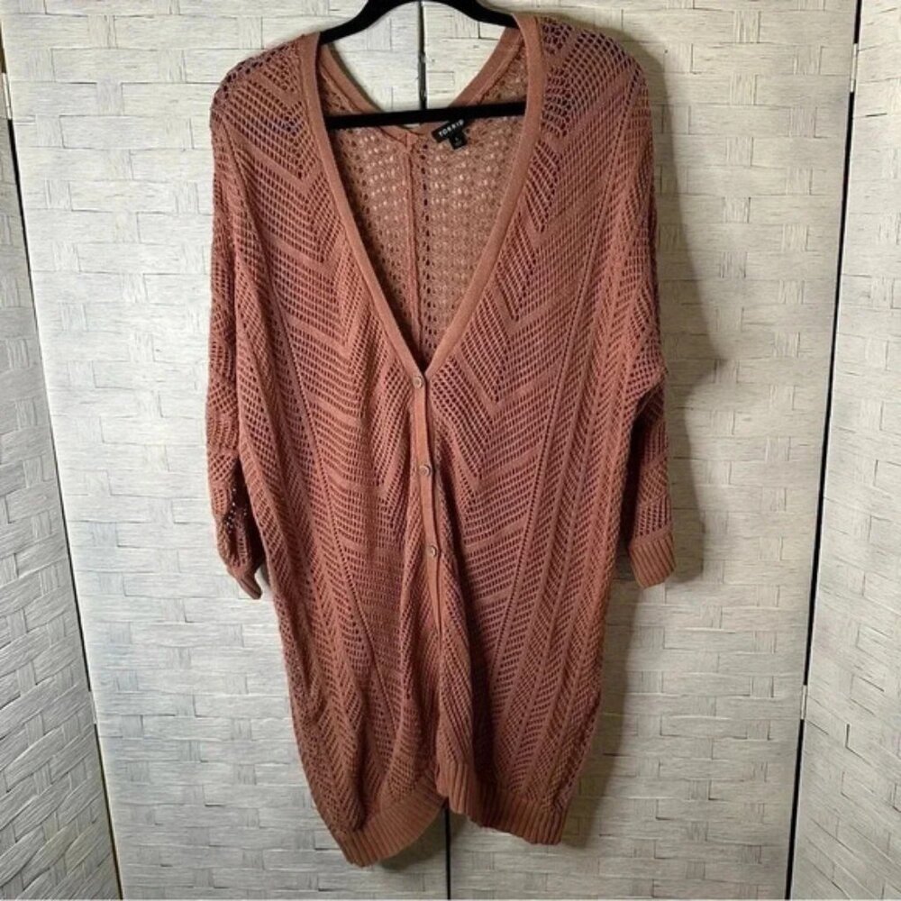EUC Torrid Cotton Knit Cardigan Sweater